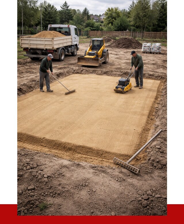 Устройство песчаной подушки в Ефремах от 4610 р. ПРОНЕРУДФрм